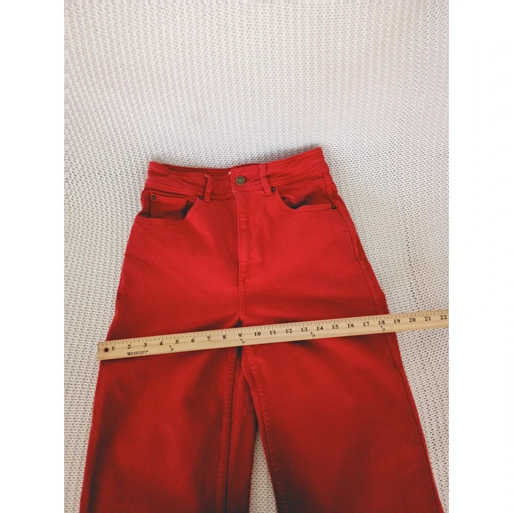 Sezane red denim